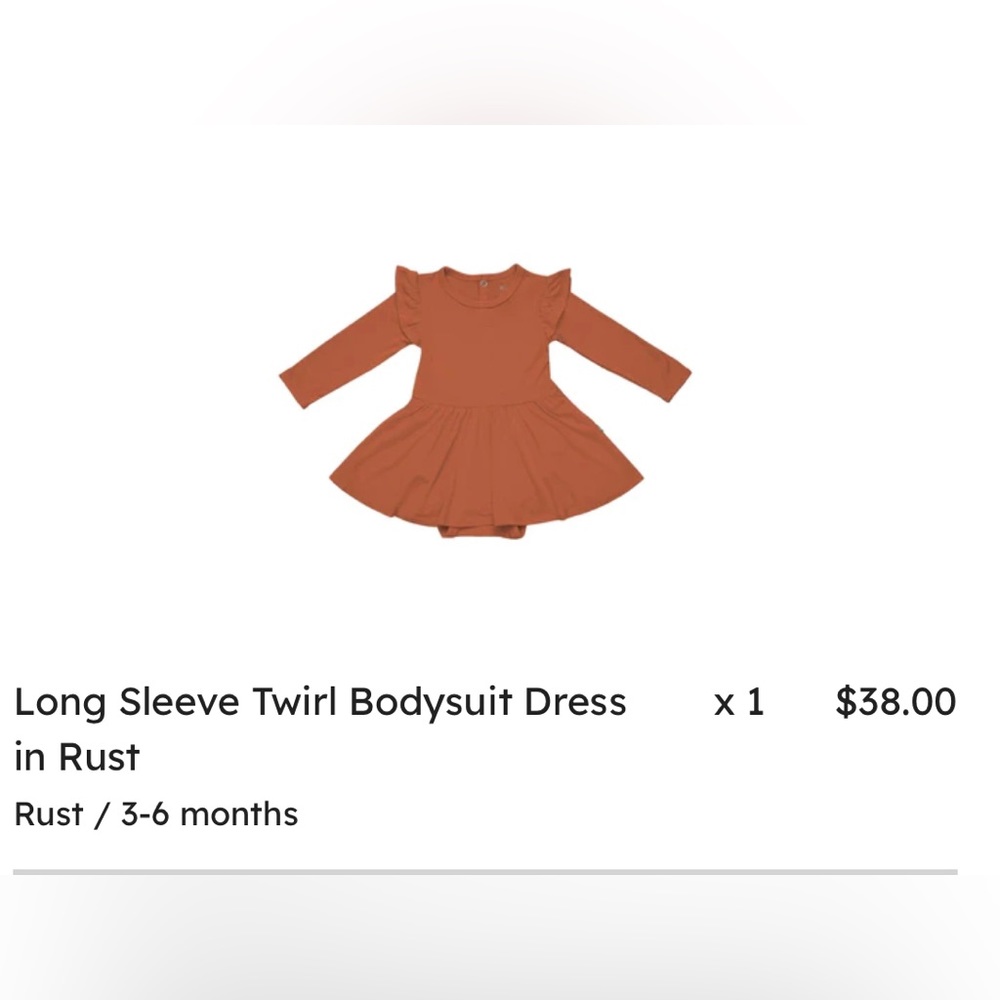 Kyte Baby Bodysuit with Twirl Skirt